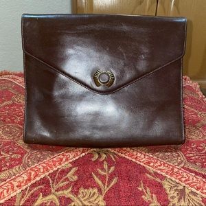 IMPERFECT $10 SALE: FERRAGAMO Brown Leather Bag